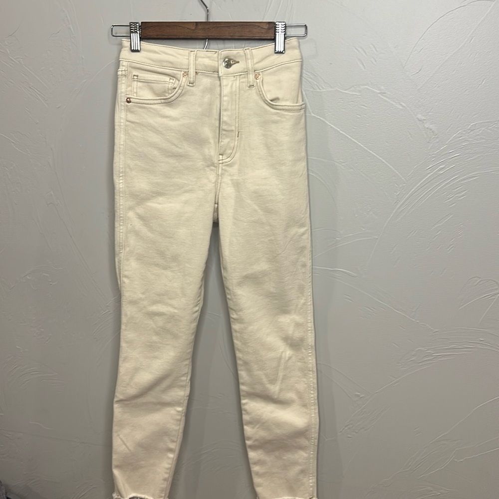 Free people off white skinny jeans